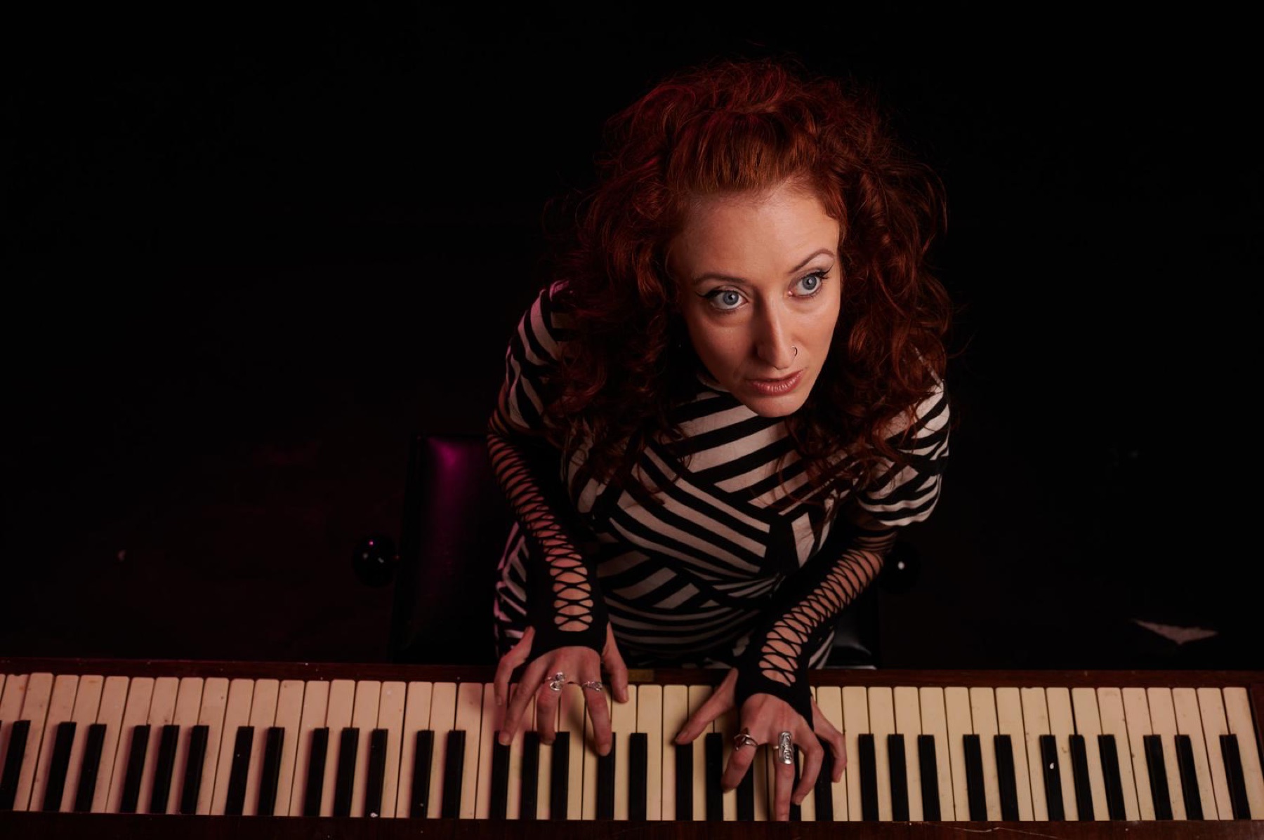 Lena Cullen at the piano